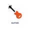 guitar icon. music instrument concept symbol design, sound play