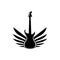 Guitar logo icon vector illustration