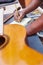 Guitar maker or luthier