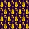 Guitar Maracas Seamless Pattern