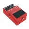 Guitar pedal isolated. Red color