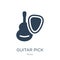 guitar pick icon in trendy design style. guitar pick icon isolated on white background. guitar pick vector icon simple and modern