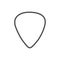 Guitar pickup icon on a white background. Vector illustration