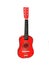 Guitar. red guitar. string musical instrument