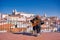 Guitar Singer in Lisbon, Portugal Alfama District.