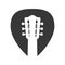 Guitar string instrument music icon. Vector graphic