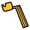 Guitar String Winder yellow doodle icon