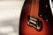 Guitar strings, close up. Bass Guitars. Close up of music guitar. Musical instrument for rock, blues, metal songs.