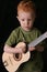 Guitar toddler close