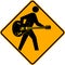 Guitarist Crossing Sign