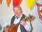 Guitarist playing at historic Banff Castle