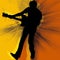 The guitarist silhouette