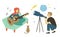 Guitarist Woman Astronomy Hobby, Pastime Vector