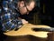 Guitars Luthiers sets up a stand under the arm.