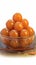 Gulab Jamun delectable dessert balls soaked in sugary syrup.