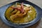 Gulai Nila Kuning is Indonesian traditional food, tilapia yellow curry