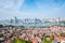 Gulangyu island with xiamen skyline in daytime