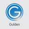 Gulden Digital Currency - Vector Illustration.