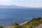 Gulf of Cagliari view from the Calamosca tower in Sardinia, Italy