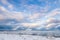 Gulf of Finland, Russia. Winter landscape