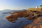 Gulf Islands National Park, Saturna Island, Old Foghorn Station and San Juan Islands at East Point, British Columbia, Canada