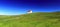 Gulf Islands National Park, Saturna Island, Rolling Grasslands with Old Fog Station at East Point, British Columbia, Canada