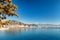 Gulf in the Mediterranean Sea. Mountain ranges in Kemer