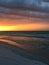 Gulf of Mexico Beach with Rare Ominous Looking Roll Clouds at Sunrise.