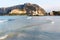 Gulf of mondello, palermo, with the bathhouse