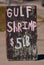 Gulf Shrimp Sign
