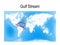 The Gulf Stream is a warm and swift Atlantic ocean current