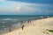 Gulf of Thailand beach beside Hatyai Pattani highway southern Thailand