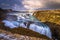 Gulfoss - May 03, 2018: Gulfoss watefall in the Golden Circle of Iceland