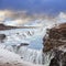 Gulfoss waterfall in Iceland