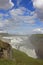 Gulfoss waterfall in iceland with its torrential river