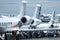 Gulfstream business jets at Singapore Airshow