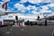 Gulfstream executive aircraft at the Farnborough air show 2018