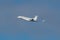 Gulfstream G650 business aircraft leaving Zurich in Switzerland