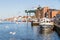 Gulls feeding in Wells Next The Sea harbour