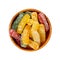 Gummy Candy Pile Isolated, Chewing Colorful Marmalade Sticks, Jelly French Fries Heap, Gelatin Candies