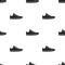 Gumshoes icon in black style isolated on white background. Shoes pattern stock vector illustration.