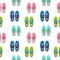 Gumshoes seamless pattern. shoes background