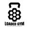 Gun barrel gym creative logo