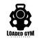 Gun barrel gym creative logo