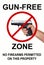 Gun Free Zone, No firearms