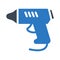 Gun glyph colour vector  icon