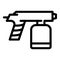 Gun paint pistol icon, outline style
