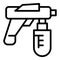 Gun spray icon outline vector. Painter air