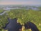 Gunflint Trail in Northern Minnesota seen from Above by DroneRockford, Illinois in Early Spring Seen from above by Drone