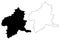 Gunma Prefecture map vector